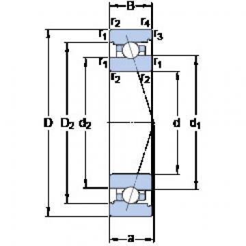 Angular Contact Ball Bearings 71907 ACB/HCP4A SKF