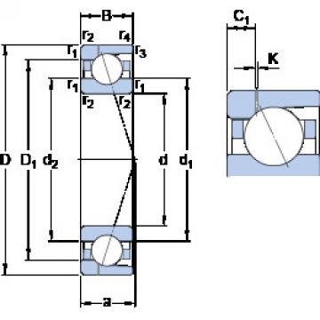 Angular Contact Ball Bearings 71915 ACD/HCP4AH1 SKF