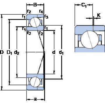 Angular Contact Ball Bearings 71901 CE/P4AH SKF