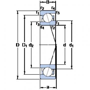 Angular Contact Ball Bearings 71907 ACE/P4A SKF