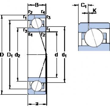 Angular Contact Ball Bearings 71912 CE/P4AH1 SKF