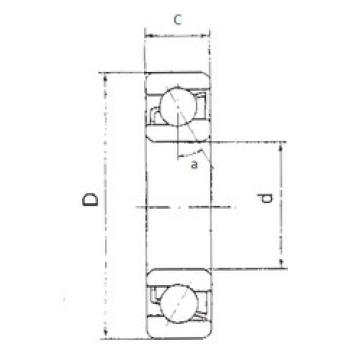 angular contact ball bearing installation 7305B FBJ