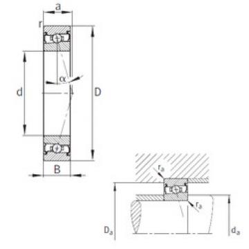 angular contact ball bearing installation HCS7003-C-T-P4S FAG