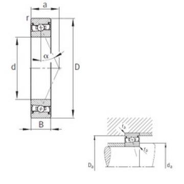 angular contact ball bearing installation HSS7000-E-T-P4S FAG