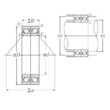 angular contact ball bearing installation HTA010DB NTN