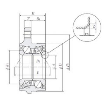 angular contact ball bearing installation HUB147-28 NTN