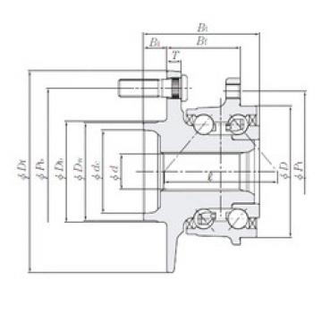 angular contact ball bearing installation HUB266-1 NTN