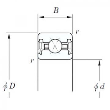 angular contact ball bearing installation KUX040 2RD KOYO