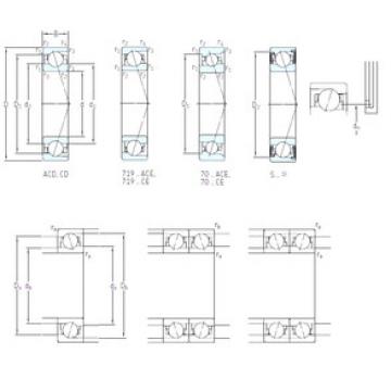 angular contact ball bearing installation S7019 CB/HCP4A SKF