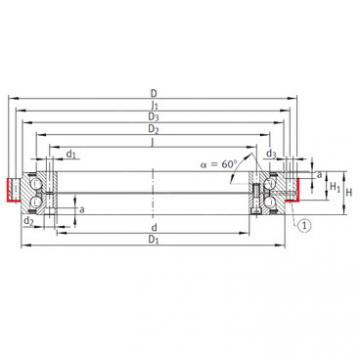 angular contact ball bearing installation ZKLDF260 INA