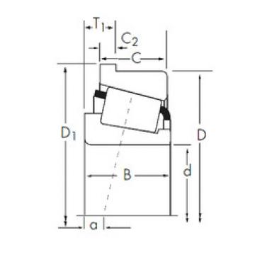 tapered roller bearing axial load 93750/93125-B Timken