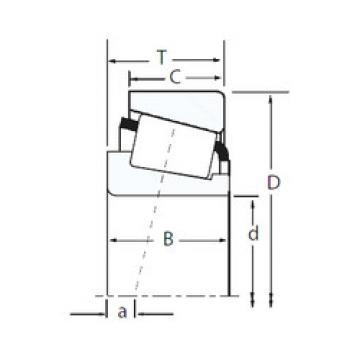 tapered roller bearing axial load 93800A/93125 Timken