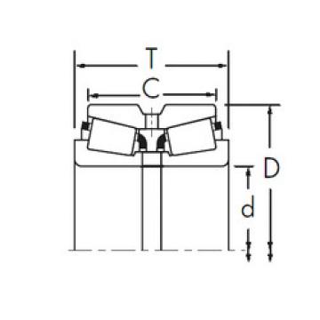 tapered roller bearing axial load 87750/87112D+X1S-87750 Timken