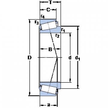 tapered roller bearing axial load HH 953749/710 SKF