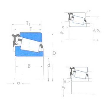 tapered roller dimensions bearings 4T-CR-0643L NTN