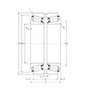 tapered roller dimensions bearings 380330X/380482XG Gamet