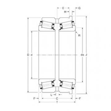 tapered roller dimensions bearings 80035/80066XH Gamet