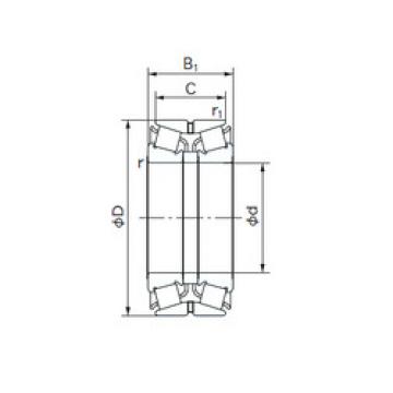 tapered roller dimensions bearings 340KBE030 NACHI