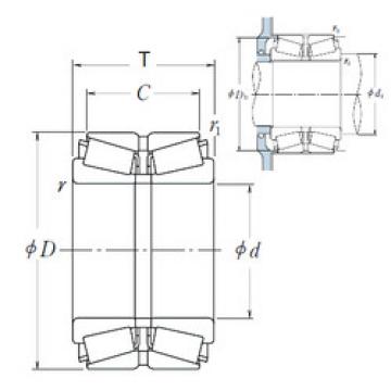 tapered roller bearing axial load HR100KBE1804+L NSK