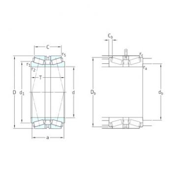 tapered roller thrust bearing 30228T106J2/DB SKF