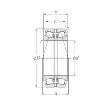 tapered roller dimensions bearings 4130/500 NTN