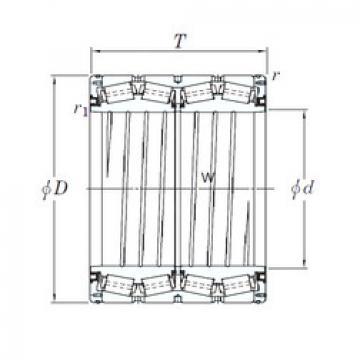 tapered roller dimensions bearings 47TS615034 KOYO