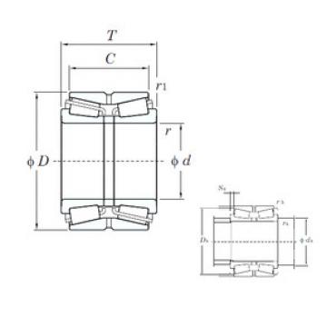 tapered roller dimensions bearings 46222 KOYO