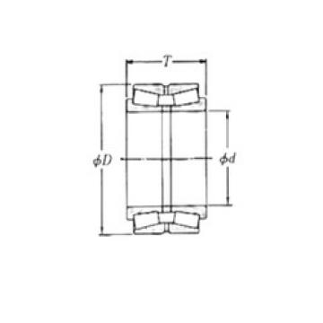 tapered roller dimensions bearings 46T060604 KOYO