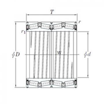 tapered roller dimensions bearings 47TS815529D-2 KOYO