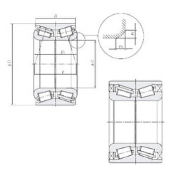 tapered roller bearing axial load TU0802-4LLX/L588 NTN