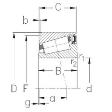 tapered roller bearing axial load IKOS070 NKE