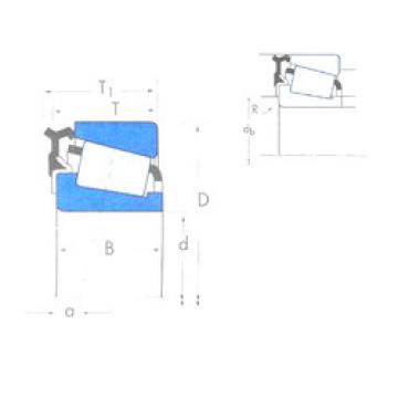 tapered roller bearing axial load L44643X/L44610-L44600LA Timken