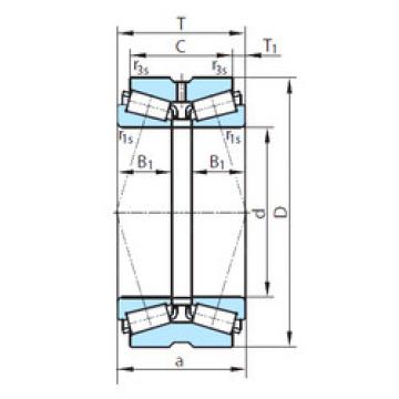 tapered roller bearing axial load PSL 611-308 PSL