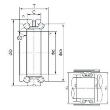 thrust ball bearing applications 110TAD20 NACHI