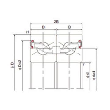 thrust ball bearing applications 30TAB06DB-2LR NACHI