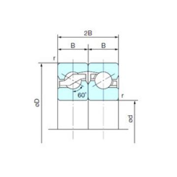 thrust ball bearing applications 15TAB04DF NACHI