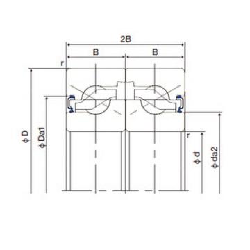 thrust ball bearing applications 15TAB04DF-2LR NACHI