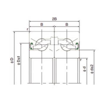 thrust ball bearing applications 25TAB06DF-2NK NACHI