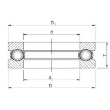 thrust ball bearing applications 51112 ISO