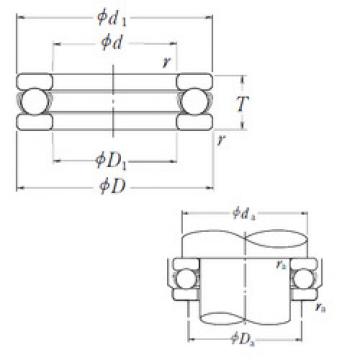 thrust ball bearing applications 51107 NSK