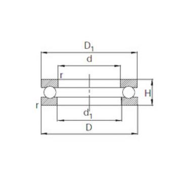 thrust ball bearing applications 51103 KBC