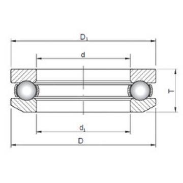 thrust ball bearing applications 53317 ISO