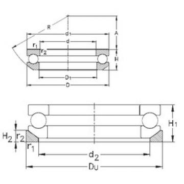 thrust ball bearing applications 53206+U206 NKE