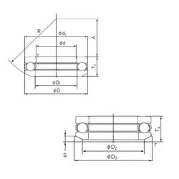 thrust ball bearing applications 53204U NACHI