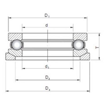 thrust ball bearing applications 53211U+U211 CX