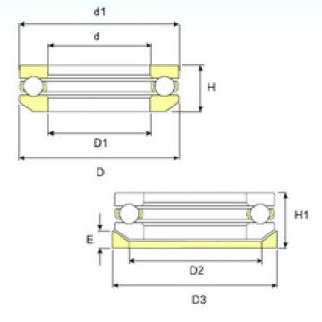 thrust ball bearing applications 53211 U 211 ISB