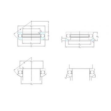 thrust ball bearing applications 53308+U308 SKF