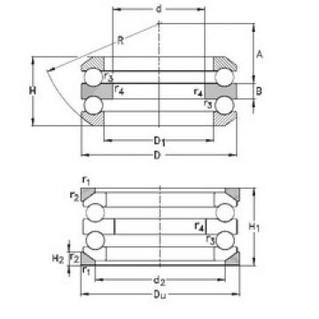 thrust ball bearing applications 54202+U202 NKE