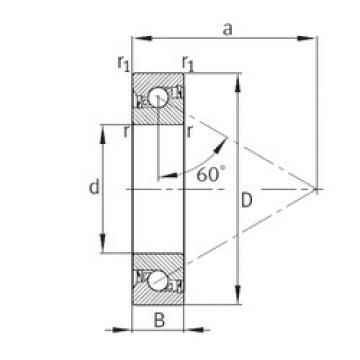 thrust ball bearing applications BSB040072-2RS-T FAG