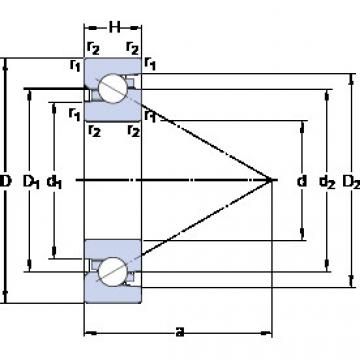 thrust ball bearing applications BSA 201 C SKF